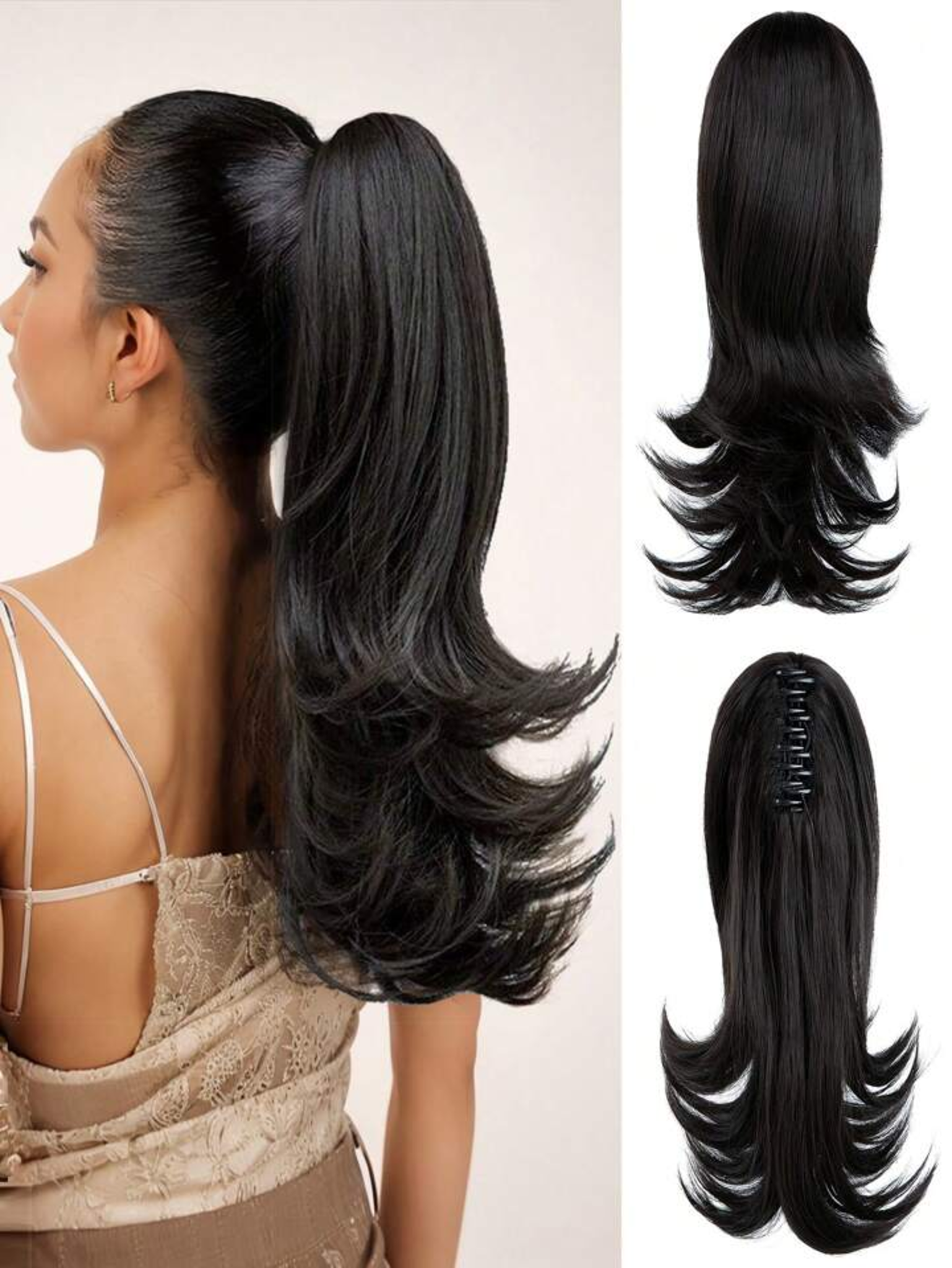 Step Cut Claw Clip Hair Extension – Instant Length & Volume