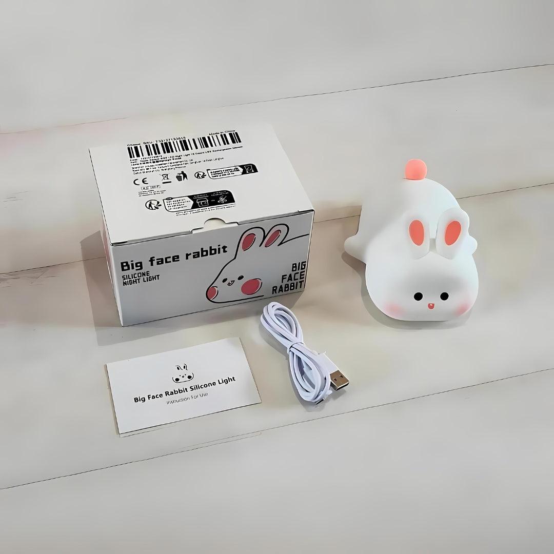Big Face Rabbit Silicone Night Light