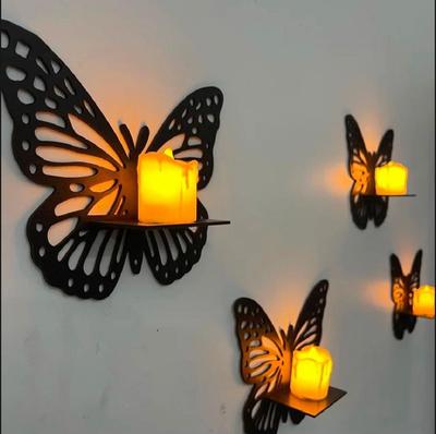 Butterfly Wall Candle Holders – Decorative 3D Butterfly Wall Lights