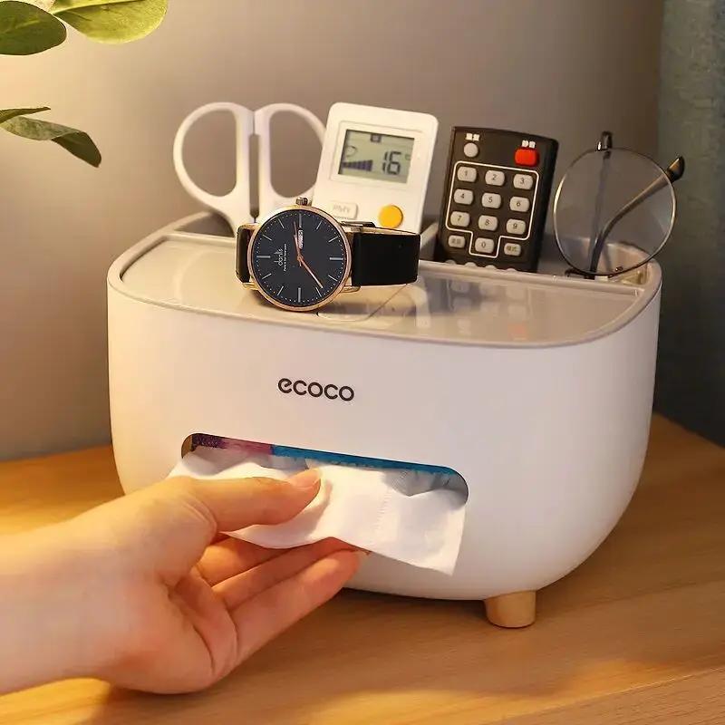 ECOCO Multifunctional Tissue Box & Desk Organizer