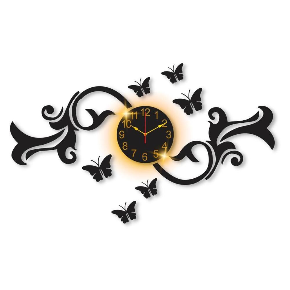 Elegant Butterfly Decorative Wall Clock – Modern 3D Wall Art