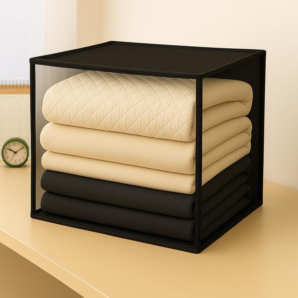 Foldable Clothes Storage Organizer – Multi-Layer Wardrobe Shelf