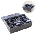 Foldable Clothes & Socks Organizer Box with Compartments and Lid