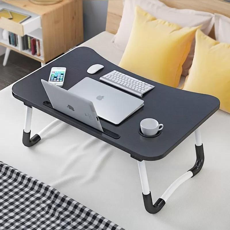 Foldable Laptop Bed Table | Portable Study & Work Table with Tablet Stand