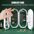 Luxury Foldable Jewelry Organizer with Mirror