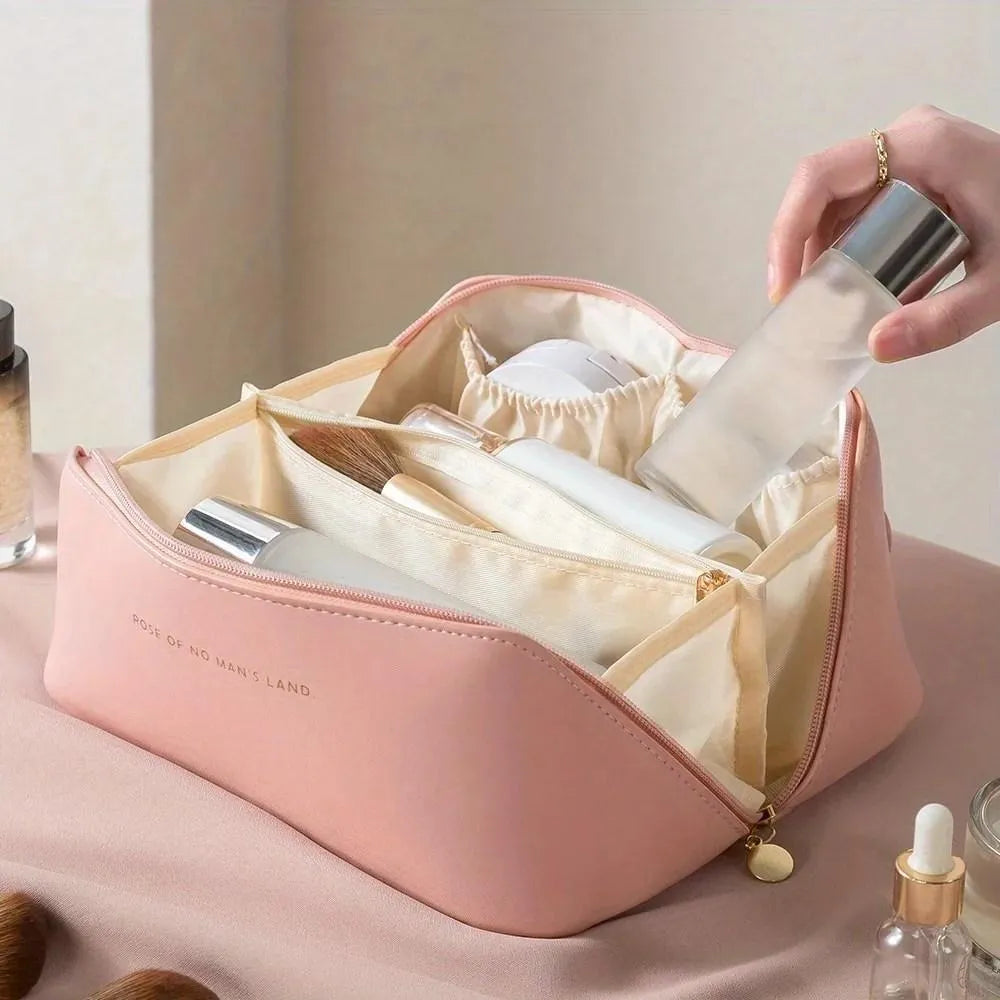 Premium Multi-Compartment Travel Cosmetic Organizer