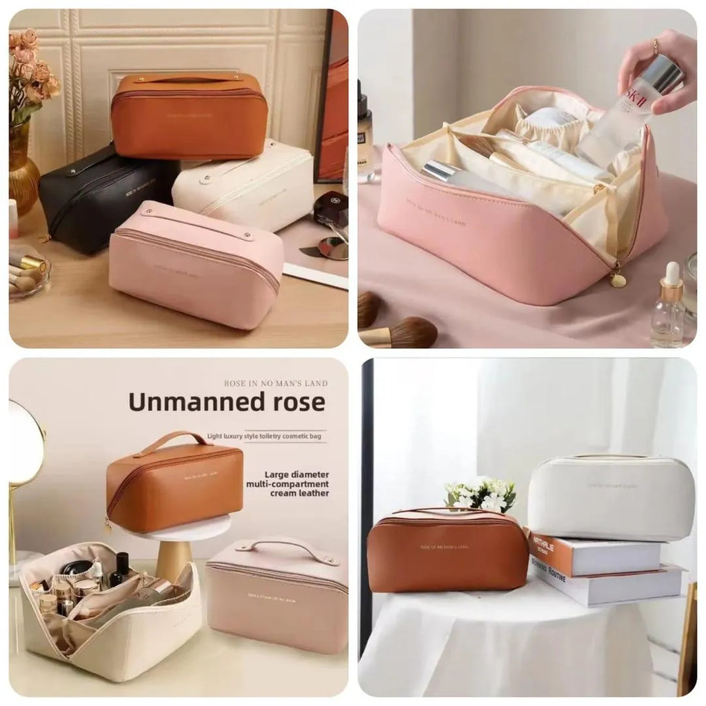 Premium Multi-Compartment Travel Cosmetic Organizer