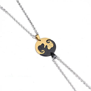 Yin Yang Dog Hug Necklaces