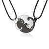 Couples Yin Yang Cat Necklace