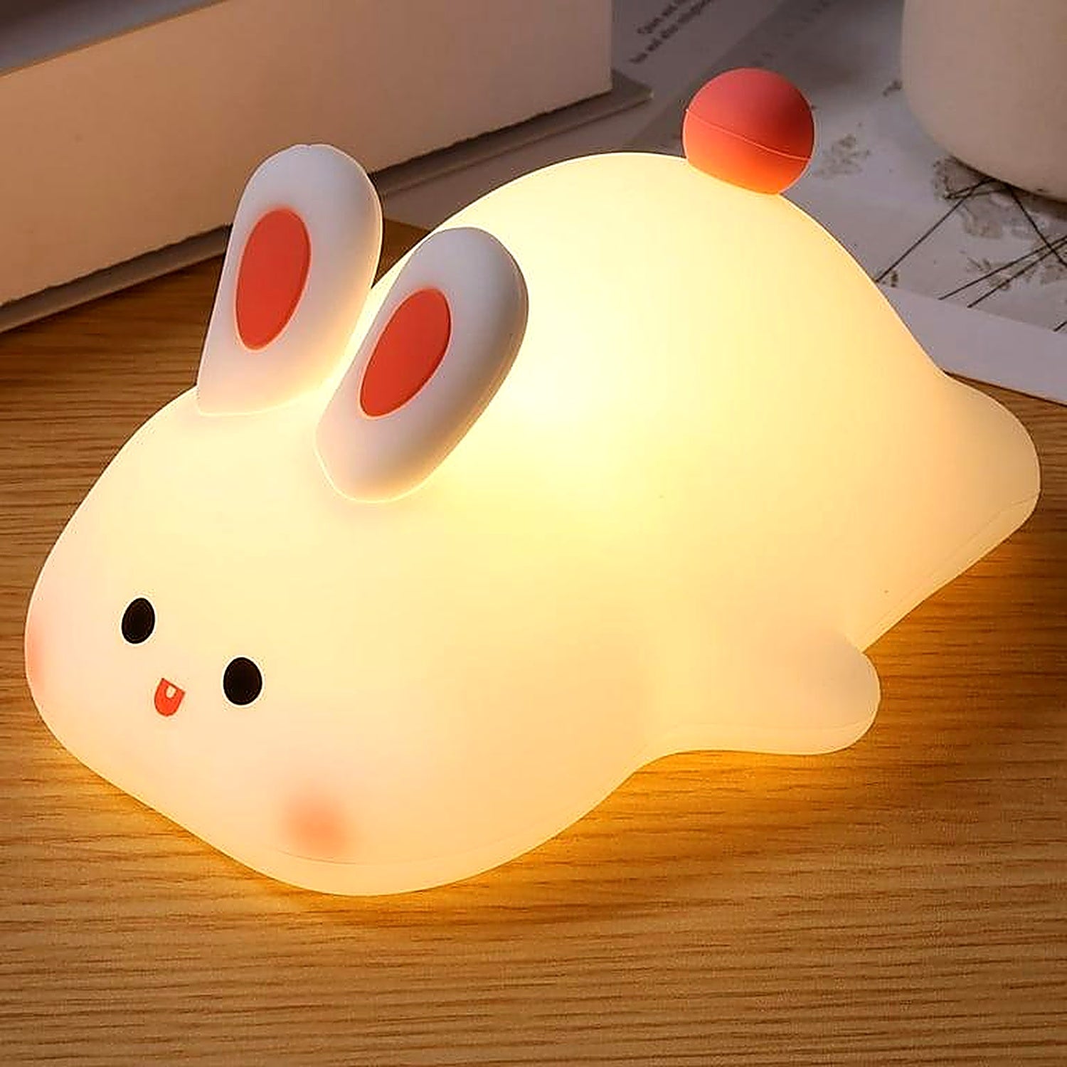 Big Face Rabbit Silicone Night Light